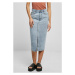 Ladies Midi Denim Skirt - tinted lightblue washed