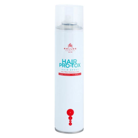 Kallos Hair Pro-Tox lak pro suché a poškozené vlasy 400 ml