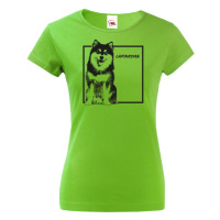 Dámské tričko s potiskem plemene Lapinkoira - tričko pro milovníky psů