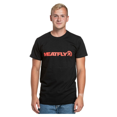 Meatfly pánské tričko Logex Red/Black | Červená | 100% bavlna