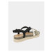 Dámské sandálky ve zlato-černé barvě Wrangler