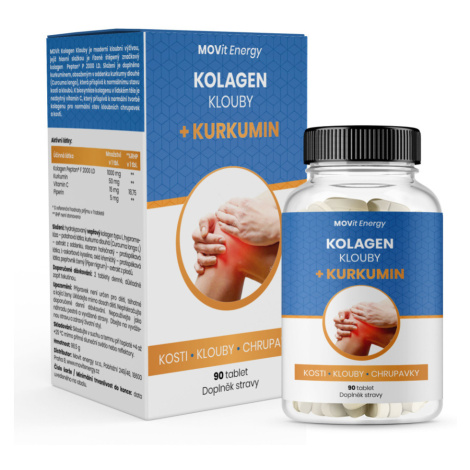 MOVIT ENERGY Kolagen Klouby + Kurkumin 90 tablet