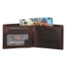 Hide & Stitches Tmavě hnědá pánská kožená peněženka "Omaha"