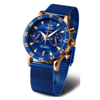 Vostok Europe Undine VK64-515B670B - Modrý ocelový mesh řemínek