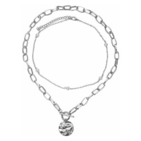 Camerazar Dámský náhrdelník choker s perlovým řetízkem, bižuterní kov, délka 36 cm + prodloužení
