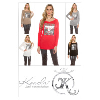 Trendy Koucla pullover with rhinestones