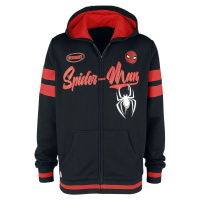 Spider-Man Spider Logo Mikina s kapucí na zip černá