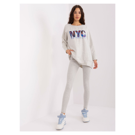 ŠEDÁ TEPLÁKOVKA NYC -GREY BASIC