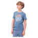 4F JUNIOR-TSHIRT-4FJWSS24TTSHM1135-32S-DENIM Modrá