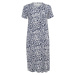 KAFFE CURVE Šaty &#039;Charlotta&#039; marine modrá / bílá