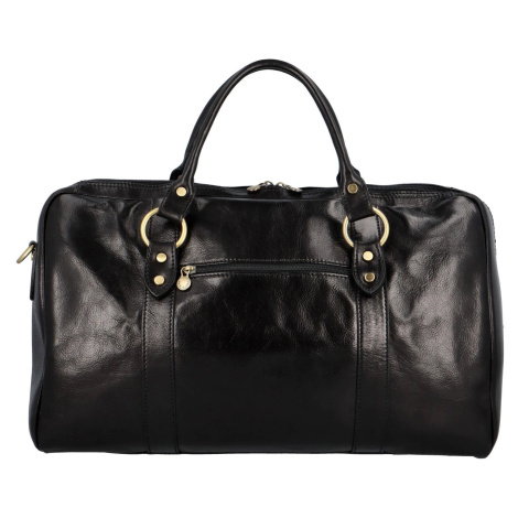 Elegantní cestovní taška Riffty, černá Delami Vera Pelle