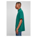 Boxy Zip Pique Tee - green