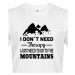 Pánské tričko pro turisty a cestovatele s potiskem hory