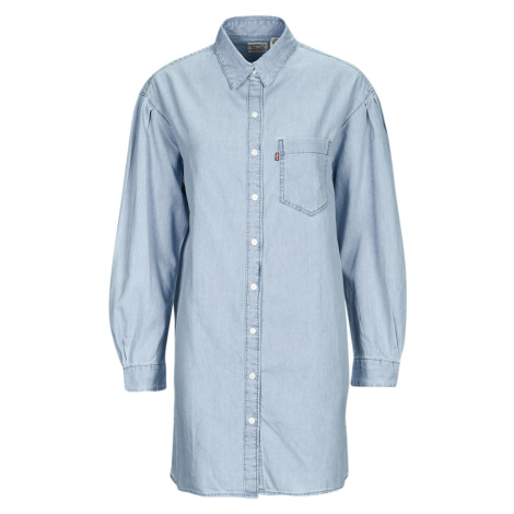 Levis RHEA SHIRT DRESS Modrá Levi´s