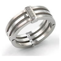 Boccia Titanium Titanový prsten s diamanty 0126-01