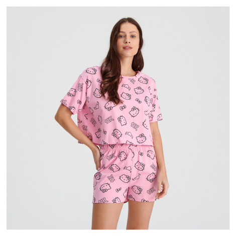Sinsay - Pyžamová souprava Hello Kitty - Růžová