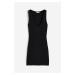 H & M - Pletené šaty bez rukávů - černá