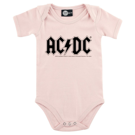 AC/DC Metal-Kids - Logo body světle růžová