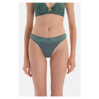 Dagi Green Lace Detailed Micro Thong Panties