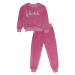 Dívčí velurová tepláková souprava - Winkiki WJG 01814, růžová Barva: Růžová