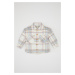 DEFACTO Baby Girl Plaid Patterned Flannel Long Sleeve Shirt