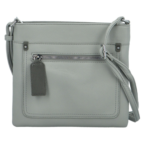 Stylová dámská koženková crossbody kabelka Walida, šedá Maria C.