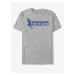 Šedé unisex melírované tričko Paramount Forrest Gump Running Logo