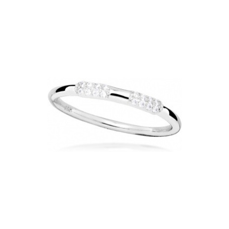 Silver Cat Minimalistický stříbrný prsten se zirkony SC512