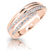 Cutie Jewellery Třpytivý prsten z růžového zlata Z6716-3352-10-X-4 59 mm