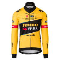 AGU Cyklistická zateplená bunda - JUMBO-VISMA 2023 - černá/žlutá