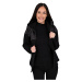 Dámská softshell bundomikina s kapucí na zip Barrsa Double Soft Script Black Dots/Black