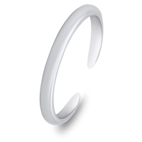Brilio Silver Minimalistický stříbrný otevřený prsten RI084W
