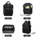 Přebalovací batoh na kočárek Kono s USB portem - černý