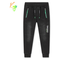 Chlapecké riflové kalhoty/ tepláky, zateplené KUGO CK0925, černá Barva: Černá