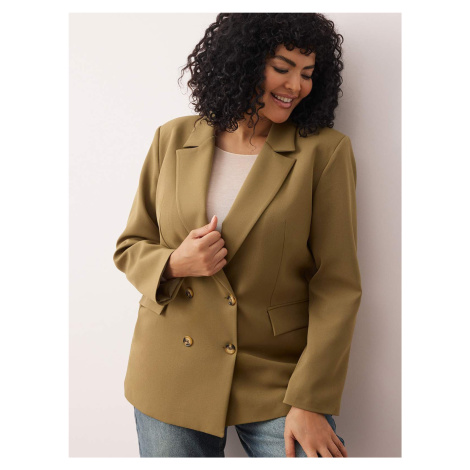 Trendyol Curve Blejzr olivová