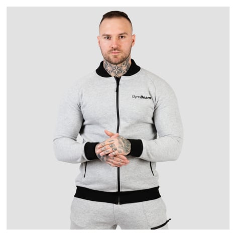 GymBeam Mikina Zipper Classic Grey