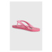 Žabky HUGO Arvel dámské, růžová barva, na plochém podpatku, 50492149