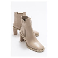 LuviShoes Just Women's Beige Skin Boots