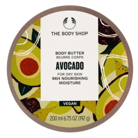 The Body Shop Tělové máslo pro suchou pokožku Avocado (Body Butter) 200 ml
