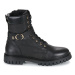 Tommy Hilfiger Buckle Lace Up Boot Černá