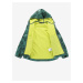 Zelená dětská vzorovaná softshellová bunda ALPINE PRO HOORO