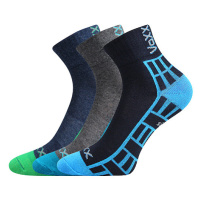 Chlapecké ponožky VoXX - Maik kluk, modrá, tmavě šedá Barva: Mix barev
