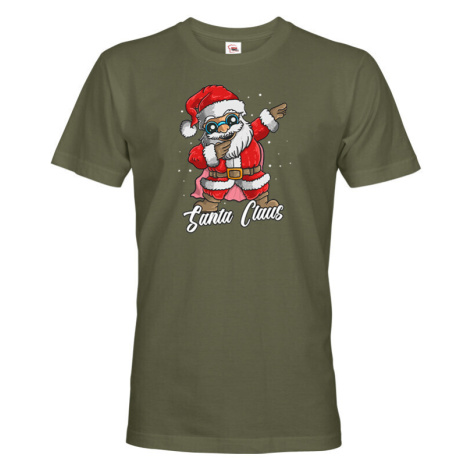Pánské triko Santa Claus dab dance - vtipné vánoční triko BezvaTriko