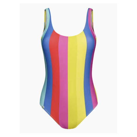 Veselé dámské jednodílné plavky Dedoles Letní pásky (D-F-BW-SW-OPS-C-1584)