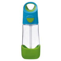 B.Box Bottle with Straw láhev s brčkem Blue Green 450 ml