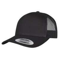 5panelová Retro Trucker Cap černá