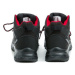 Dk 1029 černo červené dámské outdoor boty Černá