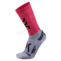 Ponožky UYN RUN COMPRESSION FLY - šedá/růžová /42