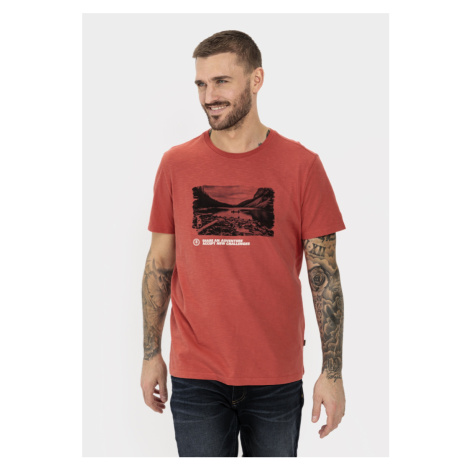 Tričko camel active t-shirt 1/2 arm faded red