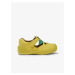 Žluté holčičí kožené sandály Camper - Holky